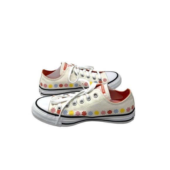 Converse Ctas OX Canvas Egret Multi Low Top Sneakers Women's Shoes Skate A08107F - Picture 7 of 9